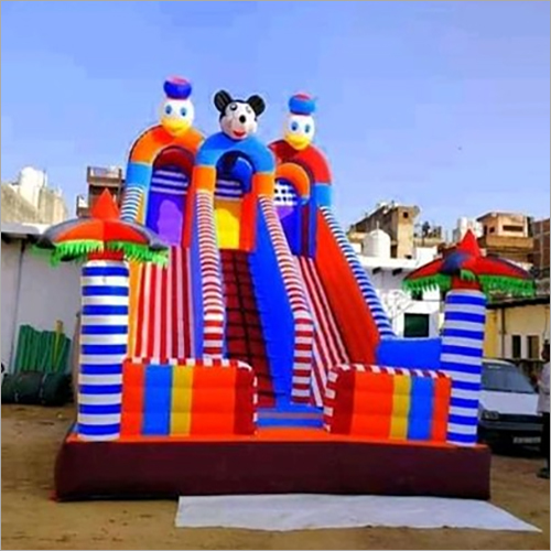amusement park mickey mouse inflatable sliding bounce